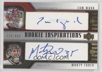 Rookie Inspirations Dual Autographs - Cam Ward, Marty Turco #/499
