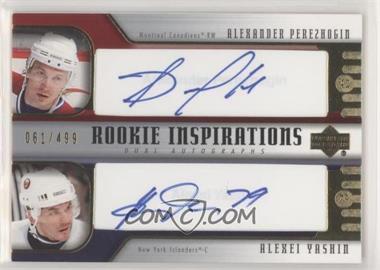 2005-06 Upper Deck Rookie Update - [Base] #268 - Rookie Inspirations Dual Autographs - Alexander Perezhogin, Alexei Yashin /499