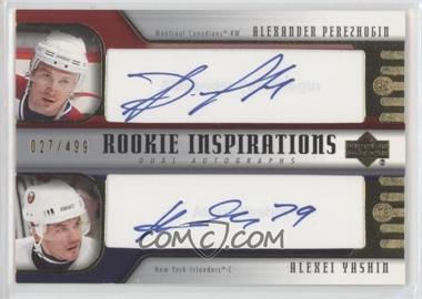 2005-06 Upper Deck Rookie Update - [Base] #268 - Rookie Inspirations Dual Autographs - Alexander Perezhogin, Alexei Yashin /499