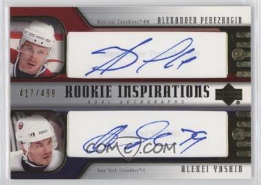 2005-06 Upper Deck Rookie Update - [Base] #268 - Rookie Inspirations Dual Autographs - Alexander Perezhogin, Alexei Yashin /499