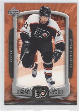 2005-06 Upper Deck Rookie Update - [Base] #70 - Peter Forsberg