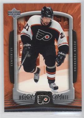 2005-06 Upper Deck Rookie Update - [Base] #70 - Peter Forsberg