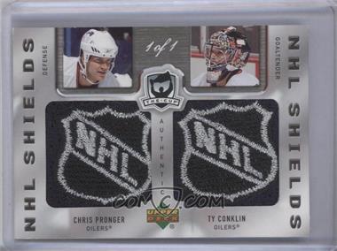 2005-06 Upper Deck The Cup - Dual NHL Shields #DS-PC - Chris Pronger, Ty Conklin /1