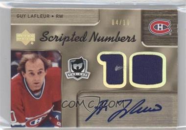 2005-06 Upper Deck The Cup - Dual-Sided Scripted Numbers #DSN-LS - Guy Lafleur, Steve Shutt /10