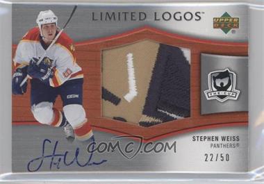 2005-06 Upper Deck The Cup - Limited Logos Autographs #LL-SW - Stephen Weiss /50