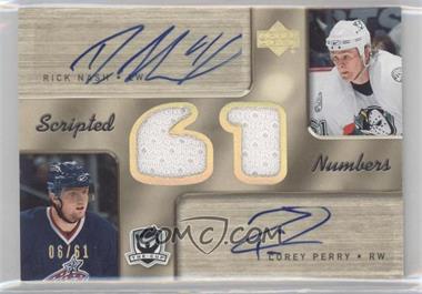 2005-06 Upper Deck The Cup - Scripted Numbers #SN-NP - Corey Perry, Rick Nash /61