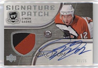 2005-06 Upper Deck The Cup - Signature Patches #SP-SG - Simon Gagne /75