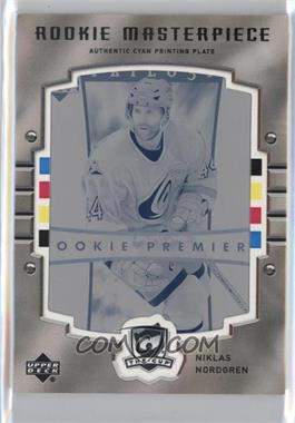 2005-06 Upper Deck Trilogy - [Base] - The Cup Rookie Masterpiece Printing Plate Cyan Framed #235 - Rookie Premiere - Niklas Nordgren /1