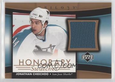 2005-06 Upper Deck Trilogy - Honorary Swatches #HS-JC - Jonathan Cheechoo