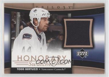 2005-06 Upper Deck Trilogy - Honorary Swatches #HS-TB - Todd Bertuzzi
