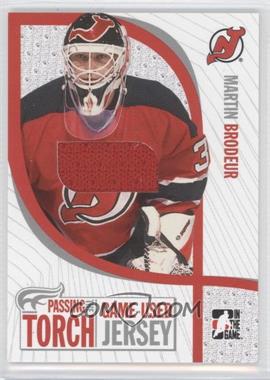 2005 In the Game Passing the Torch - Game-Used Jerseys #PTT-01 - Martin Brodeur