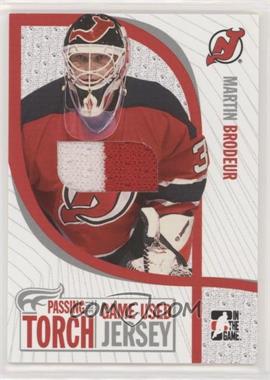 2005 In the Game Passing the Torch - Game-Used Jerseys #PTT-01 - Martin Brodeur