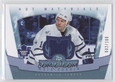 2006-07 Fleer Hot Prospects - Hot Materials - Red Hot #HM-SU - Mats Sundin /100