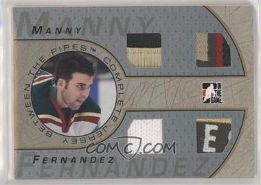 2006-07 In the Game Between the Pipes - Complete Jersey - Gold #CJ-06 - Manny Fernandez /1