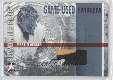 2006-07 In the Game Between the Pipes - Game-Used Emblem - Silver #GUE-20 - Martin Gerber
