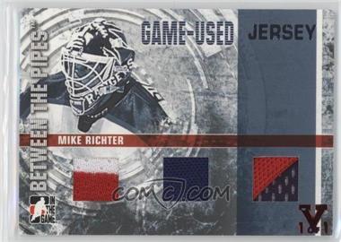 2006-07 In the Game Between the Pipes - Game-Used Jersey - Silver ITG Vault Ruby #GUJ-65 - Mike Richter /1