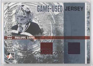 2006-07 In the Game Between the Pipes - Game-Used Jersey - Silver #GUJ-42 - Philippe Sauve