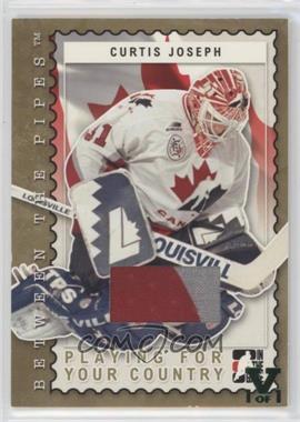 2006-07 In the Game Between the Pipes - Playing For Your Country - Gold ITG Vault Green #PC-25 - Curtis Joseph /1
