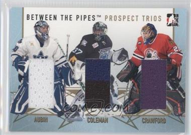 2006-07 In the Game Between the Pipes - Prospect Trios - Gold #PT-17 - Gerald Coleman, Jean-Sebastien Aubin, Corey Crawford