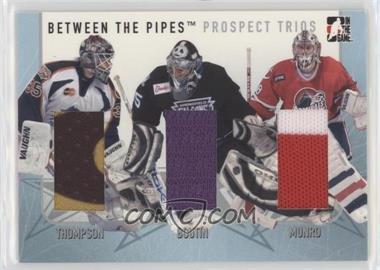 2006-07 In the Game Between the Pipes - Prospect Trios - Silver #PT-19 - Billy Thompson, Jonathan Boutin, Adam Munro