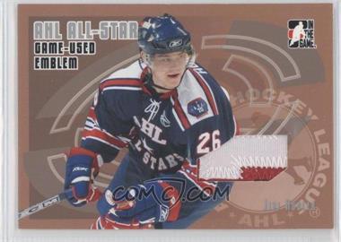 2006-07 In the Game Heroes and Prospects - AHL All-Star Game-Used - Silver Emblem #AE-03 - Jiri Hudler /30