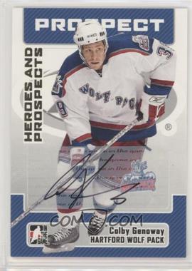 2006-07 In the Game Heroes and Prospects - Autographs #A-CGE - Colby Genoway