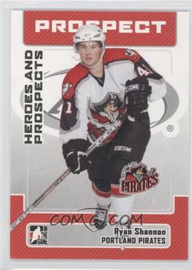 2006-07 In the Game Heroes and Prospects - [Base] #79 - Ryan Shannon