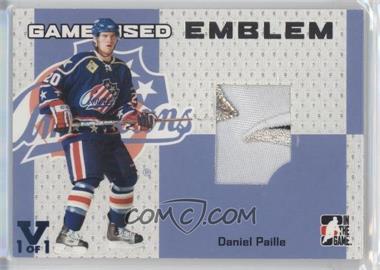 2006-07 In the Game Heroes and Prospects - Game-Used - Emblems ITG Vault Sapphire #GUE-28 - Daniel Paille /1