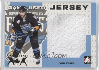 2006-07 In the Game Heroes and Prospects - Game-Used - Jersey Spring Expo #GUJ-54 - Ryan Vesce /1