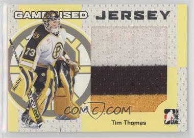 2006-07 In the Game Heroes and Prospects - Game-Used - Jersey #GUJ-35 - Tim Thomas