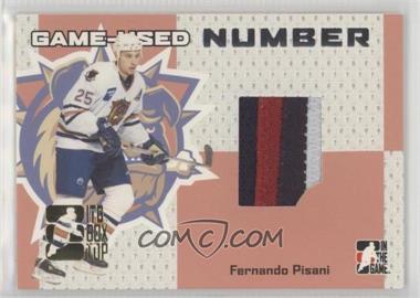 2006-07 In the Game Heroes and Prospects - Game-Used - Number ITG Box Top #GUN-20 - Fernando Pisani