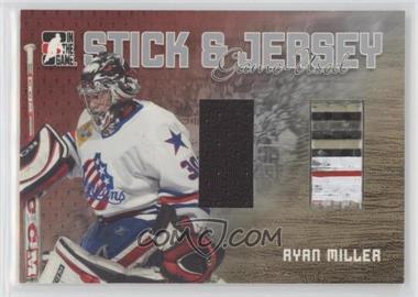2006-07 In the Game Heroes and Prospects - Stick & Jersey - Silver #SJ-09 - Ryan Miller /100
