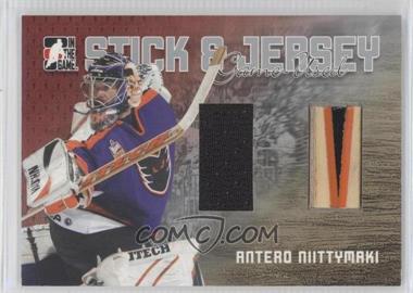2006-07 In the Game Heroes and Prospects - Stick & Jersey - Silver #SJ-11 - Antero Niittymaki /100