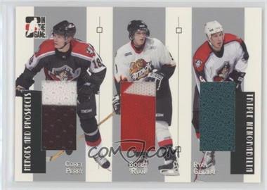 2006-07 In the Game Heroes and Prospects - Triple Memorabilia - Silver #TM-07 - Corey Perry, Bobby Ryan, Ryan Getzlaf /50