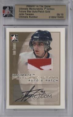 2006-07 In the Game Ultimate Memorabilia 7th Edition - Future Star Auto & Patch - Gold #_JOTA - John Tavares /10 [Uncirculated]