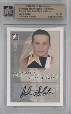 2006-07 In the Game Ultimate Memorabilia 7th Edition - Future Star Auto & Patch - Silver #_JASK - Jack Skille /40