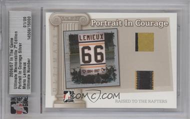 2006-07 In the Game Ultimate Memorabilia 7th Edition - Portrait in Courage - Silver #14506 - Mario Lemieux /9