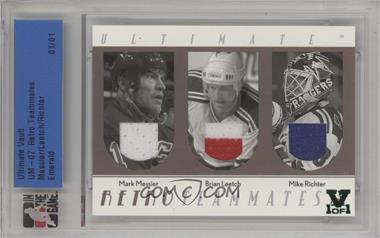 2006-07 In the Game Ultimate Memorabilia 7th Edition - Retro Teammates - ITG Vault Emerald #_MLR - Mark Messier, Brian Leetch, Mike Richter /1 [Uncirculated]