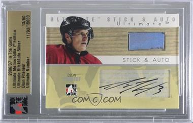 2006-07 In the Game Ultimate Memorabilia 7th Edition - Stick & Auto - Silver #_DIPH - Dion Phaneuf /50 [Uncirculated]
