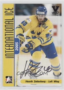 2006-07 In the Game-Used International Ice Signature Series - Autographs - ITG Vault Black #A-HZ - Henrik Zetterberg