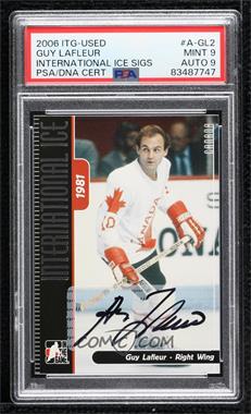 2006-07 In the Game-Used International Ice Signature Series - Autographs #A-GL2 - Guy Lafleur [PSA 9 MINT]