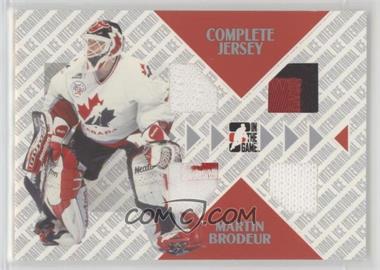 2006-07 In the Game-Used International Ice Signature Series - Complete Jersey - Silver #CJ-03 - Martin Brodeur /10