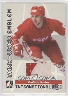 2006-07 In the Game-Used International Ice Signature Series - Game-Used - Emblem #GUE-03 - Vladimir Krutov