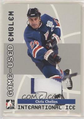 2006-07 In the Game-Used International Ice Signature Series - Game-Used - Emblem #GUE-39 - Chris Chelios