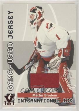 2006-07 In the Game-Used International Ice Signature Series - Game-Used - Jersey 2016 ITG Final Vault Ruby #GUJ-12 - Martin Brodeur /1 [EX to NM]