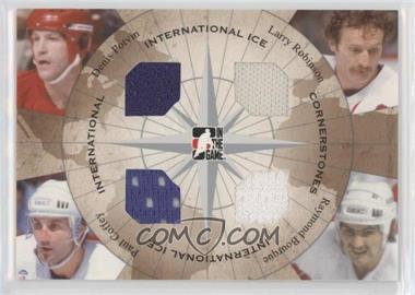 2006-07 In the Game-Used International Ice Signature Series - International Cornerstones - Silver #IC-12 - Denis Potvin, Larry Robinson, Ray Bourque, Paul Coffey /20