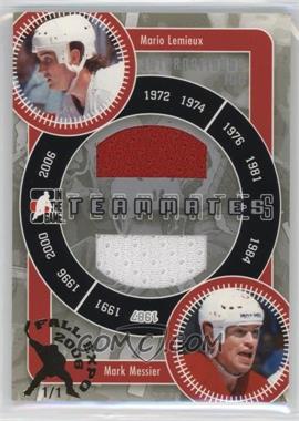 2006-07 In the Game-Used International Ice Signature Series - Teammates - Silver Fall Expo #IT-02 - Mario Lemieux, Mark Messier /1