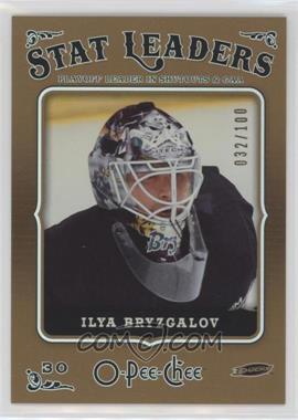 2006-07 O-Pee-Chee - [Base] - Rainbow #614 - Stat Leaders - Ilya Bryzgalov /100