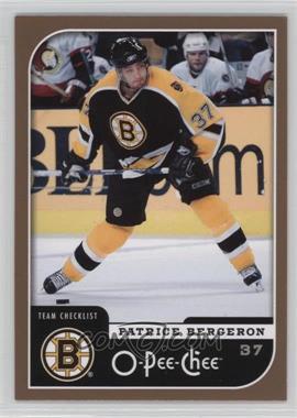 2006-07 O-Pee-Chee - [Base] #673 - Team Checklist - Patrice Bergeron