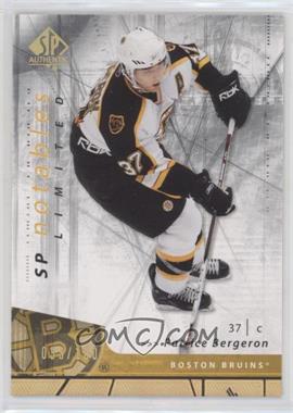 2006-07 SP Authentic - [Base] - Limited #143 - SP Notables - Patrice Bergeron /100